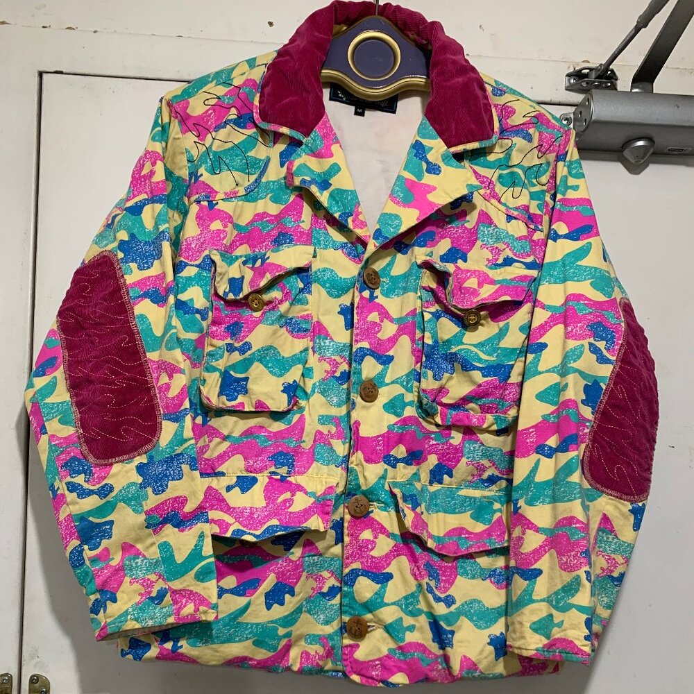 PINK DOLPHIN MULTICOLOR MILITARY JACKETS SIZE M